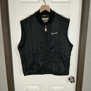 Vespa Black Quilted Vest Size 56 (US L-XL)